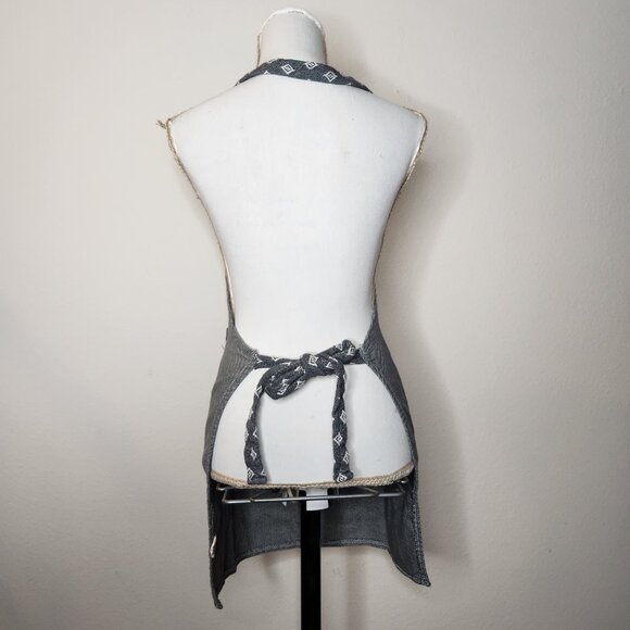 Sandcloud Cyperus Apron Gray Organic Cotton Turkey - Picture 4 of 6
